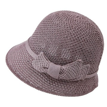 【巴黎精品】現貨+預購 防曬帽漁夫帽遮陽帽大帽簷戶外登山透氣-棉麻針織鏤空女帽子5色a1jg26