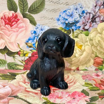 天天 汪汪隊 可卡犬 拉不拉多 黑曜石  擋煞 桌上型 風水擺飾 狗 雕件 已鑑定 Q24BB19-901