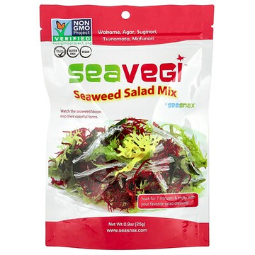 SeaSnax, SeaVegi，海藻沙拉混合小吃，0.9盎司（25克）