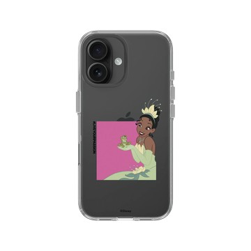 iPhone 16 Clear Case（相機按鈕） 透明 - 迪士尼-公主系列 Disney Princess - 公主專屬系列-公主與青蛙 蒂安娜