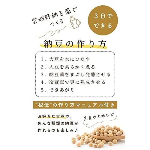 宮城野納豆製造所 納豆菌 納豆 手作り用 液体タイプ 100ml 乾燥大豆50kg用（納豆100kg分）