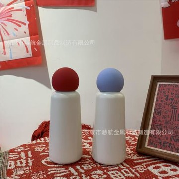 新款兒童圓球紅鼻子保溫杯創意316不銹鋼隨行杯戶外便攜運動水杯