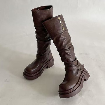 【LN】★復古騎士可反摺長靴(女鞋/長筒靴/高筒靴/靴子)