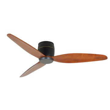 54吋SAMARA系列吊扇L08-SAMARA54-霧黑色／深木紋色實木葉片