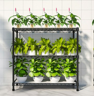 免運 新款陽台多肉花架落地式室內鐵藝多肉吊蘭花花架多層客廳水培架子