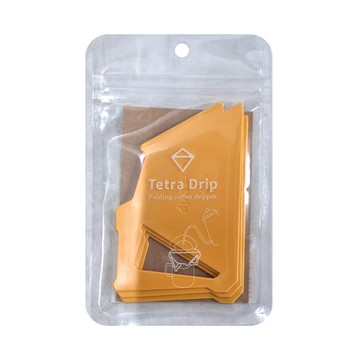 MUNIEQ Tetra Drip 01P 簡約攜帶型濾泡咖啡架 小  黃色  1個