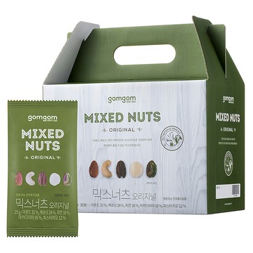 gomgom 原味綜合堅果禮盒 750g  1盒