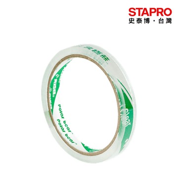 北極熊大管芯OPP超透明事務膠帶 PPT1240X 12mmx40Y 桌上型事務膠帶｜史泰博EZ購