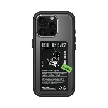 iPhone 16 Pro Mod NX 黑 - Marine Debris - 塑膠袋逆帆魷（隱藏版）