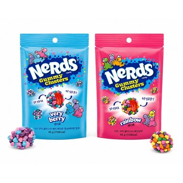 【TikTok爆紅零食】韓國🇰🇷熱銷 Nerds Gummy Clusters 顆粒軟糖球 (45g) |彩虹/綜合莓果