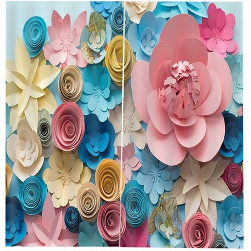 ポリエステル製 抗uv 耐水性 抗カビ 窓カーテン 花柄 ドアカーテン 部屋仕切り 取り付けアクセサリー付き 全10デザイン 5 通販 Lineポイント最大0 5 Get Lineショッピング