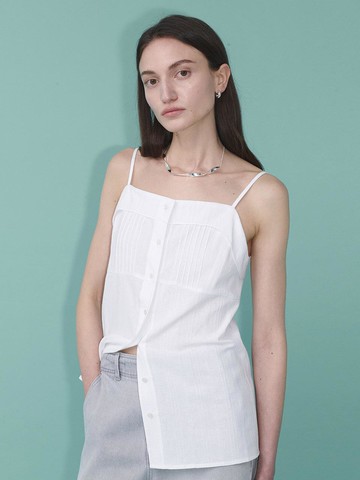Jacquard Cotton Sleeveless Blouse (SW5MB225)