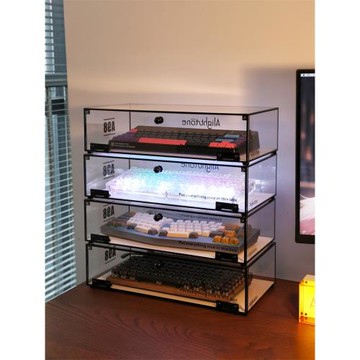 Alightstone機械鍵盤展示架亞克力收納艙桌面收納盒車模放置架柜