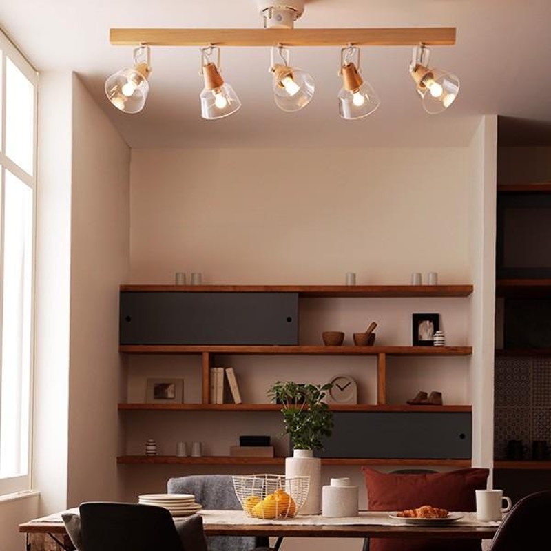 スポットライト 5灯 天井取り付け　オリジナル LOWYA ライトスポットライト シーリングライトおしゃれ 天井