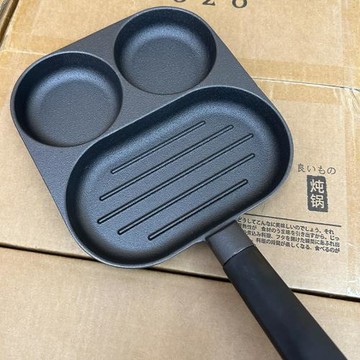 加深型批發早餐鍋鑄鐵煎鍋煎蛋蛋餃不粘鍋燃氣電磁爐家用