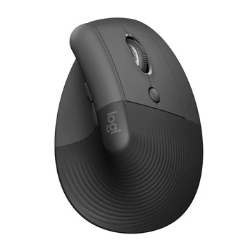 【Logitech 羅技】LIFT 人體工學垂直滑鼠-石墨灰