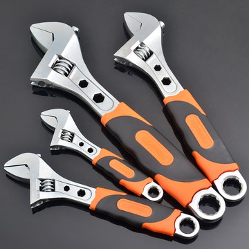 華豐巨箭開口活動扳手活絡扳手多用活口扳手工具6 8 12寸板子扳子