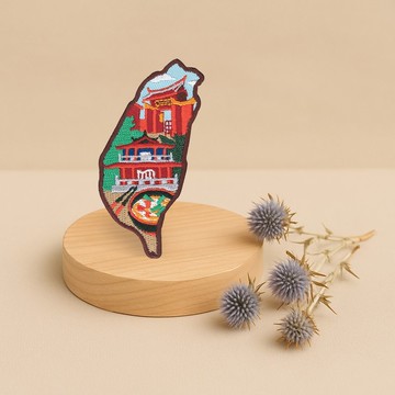 【台灣特色】臺南 | 刺繡磁鐵 | 禮物 | 紀念品 | 文創