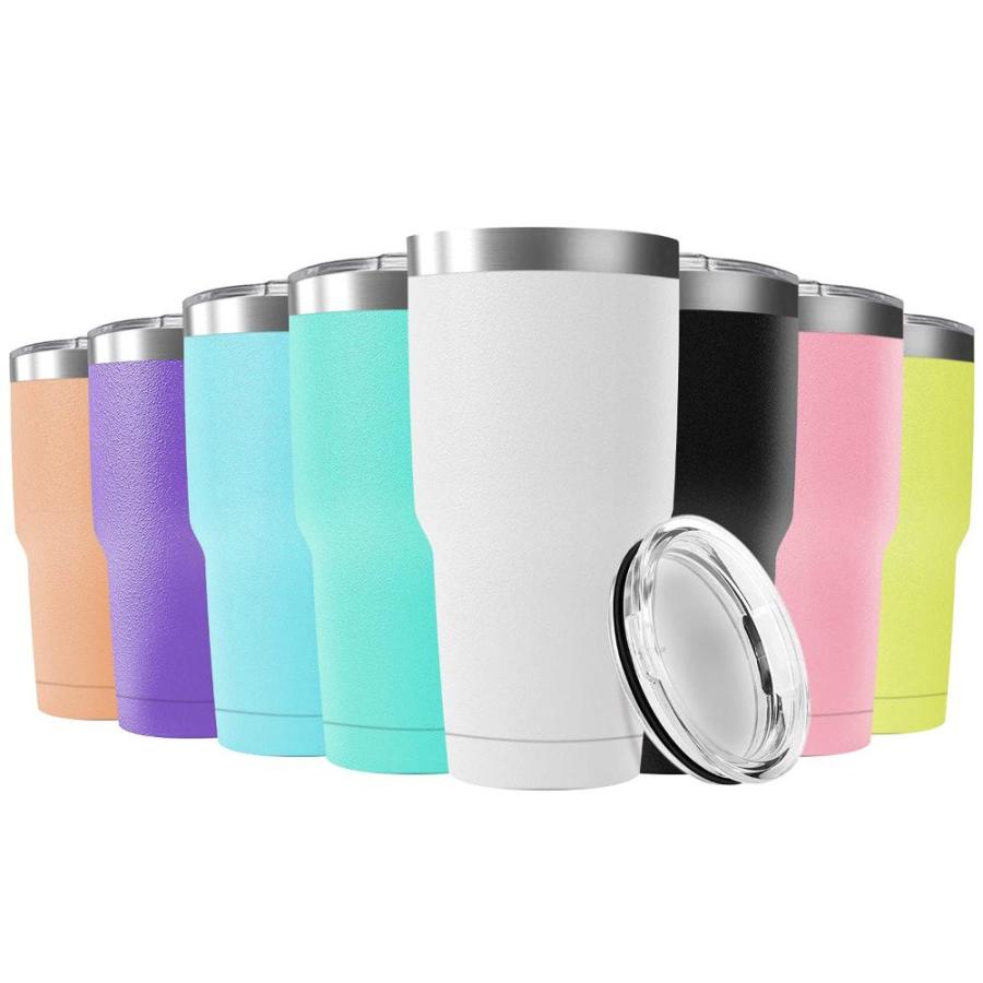 Deitybless 30oz Stainless Steel Travel Mug with Lid, Pack Double Wall Vac