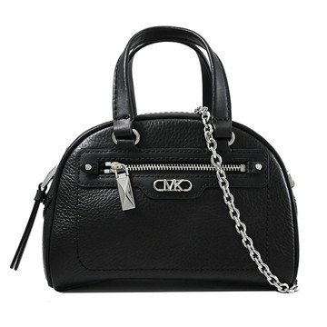 MICHAEL KORS WILLIAMSBURG 荔枝皮革小款兩用鍊包.黑