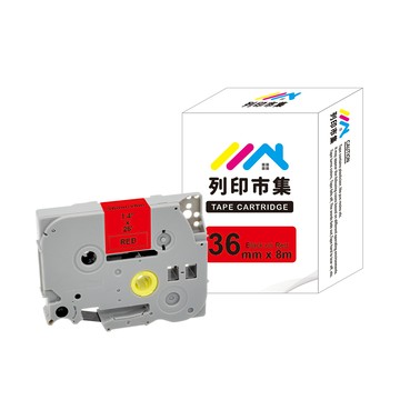 BROTHER 【列印市集】副廠 相容標籤帶 for TZ-461 / TZE-461 紅底黑字 / 36mm