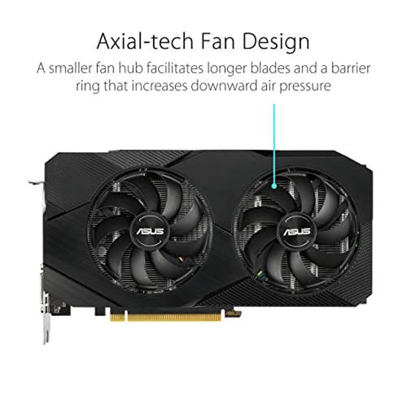 ASUS Dual GeForce RTX 2060 EVO グラフィックスカード (PCIe 3.0 12GB ...