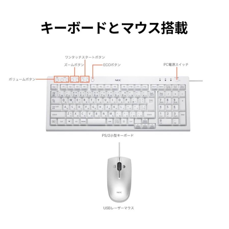 ☆2 NEC ミニPC 小型 デスクトップパソコン 新品 officeなし LAVIE