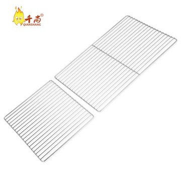 戶外燒烤爐烤網 燒烤架方格鐵質烤網 粗條形201不銹鋼烤網