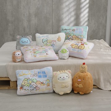 角落小夥伴-兒童可水洗枕-萊賽爾超細纖維-正版授權-台灣製造