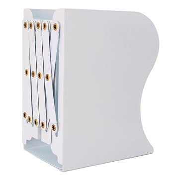 小麥購物 極簡無印風伸縮書架 L2449  14.5 x 10~42 x 19cm  白色