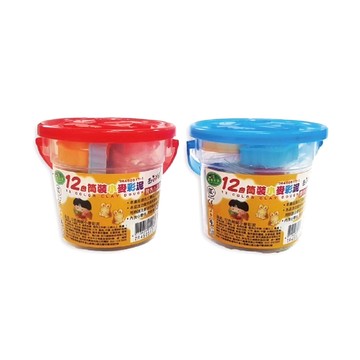 12色桶裝小麥彩泥 7R450517-1(款式隨機出貨)
