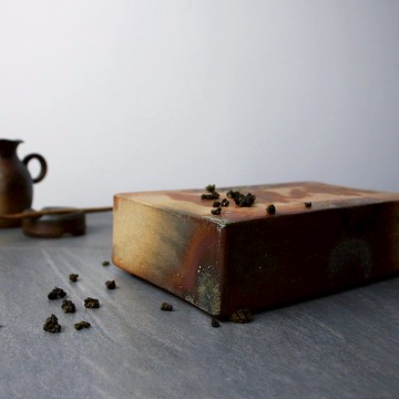 方磚壺承無孔 新彩燒 柴燒陶藝 手作作品 茶盤 | 陳威恩作品