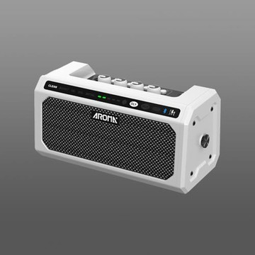 『AROMA』8W 便攜充電式數位吉他音箱 TG-08 白色款 / 公司貨