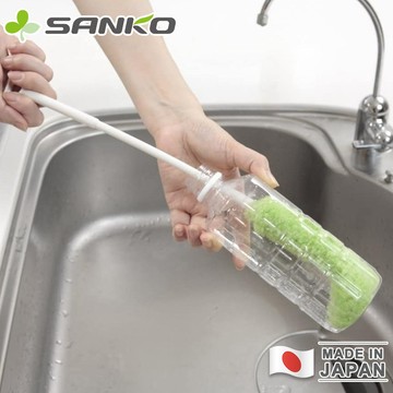 日本製細口水瓶清潔刷【日本SANKO】 奶瓶刷 加長型洗杯刷 奶瓶刷 保溫瓶刷 水壺 水瓶 清潔刷 長柄刷 洗杯刷 不鏽