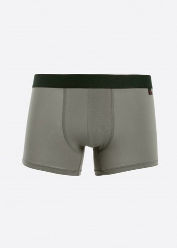 男款XXL_火山岩能量系列．短版腰帶平口內褲(錫灰)