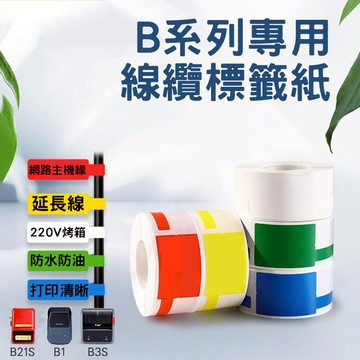 《台灣代理商公司貨》B21S/B21/B21Pro/B1/B3S/B31 線纜標籤紙 精臣原廠 電線貼紙 充電線標示