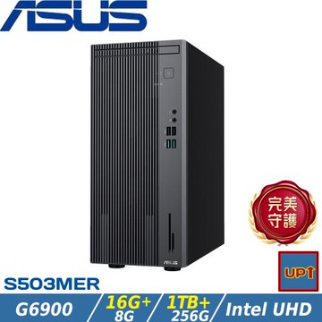 (規格升級)ASUS華碩 S5 Mini Tower 商用桌機 G6900/24G/1.2T SSD/W11/H-S503MER-0G6900001W