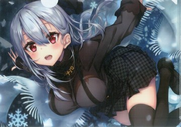 葉加瀨冬雪A4文件夾虛擬YouTuber六所六所官方商店限定橡膠墊購入特典