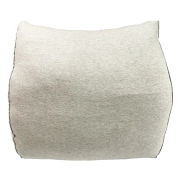 J&N 純棉立體三角靠枕25*50-淺米色  1入