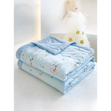 a類兒童夏涼被2024新款可機洗夏季春秋非純棉空調被子單雙