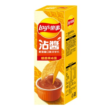 樂事輕雪鹽洋芋片意合包85g-糖醋風味醬