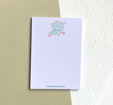 【海洋系列】海星/水母/海膽 無黏性便條紙 memo