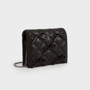 【CHARLES & KEITH】熱銷回歸 情人節快樂！蝴蝶結鍊條短夾 LINE禮物獨家禮盒 附提袋｜快速出貨｜七夕情人節｜生日禮物｜小CK