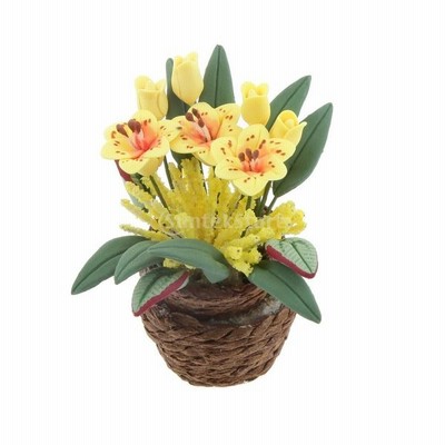ノーブランド品 ドールハウス ミニチュア ポット プランター ガーデン アクセサリー 粘土 花 アクセサリー 装飾 全8タイプ 8 通販 Lineポイント最大get Lineショッピング