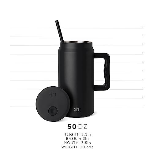 Simple Modern 50 oz Mug Tumbler with Handle and Straw Lid Reusable 並行輸入