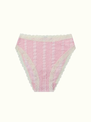 Elastic-free Lace Cheeky Brief [Blush]