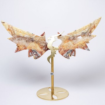 圖桑帶回 |龍神 瘋狂瑪瑙 有晶洞 辦公室 桌上型擺件 M號 力量動物 T240306-182