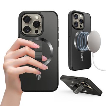 適用蘋果15手機殼新款女15ProMax全包14Plus透明背后支架保護套男