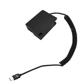 Kando 適用 Pan DMW-BLC12 假電池 相機外接式電源 (Type-C PD可供電) USB-C轉DMW-BLC12 適用直播錄影