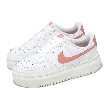 休閒鞋 Court Vision Alta 女鞋 厚底 增高 白 粉紅 小白鞋 DZ5394-102